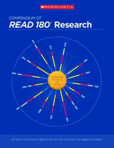 COMPENDIUM OF  READ 180 Research ®  15 Years of Evidence-Based Results for America’s Struggling Readers