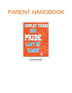 PARENT HANDBOOK  Revised[removed] Table of Contents