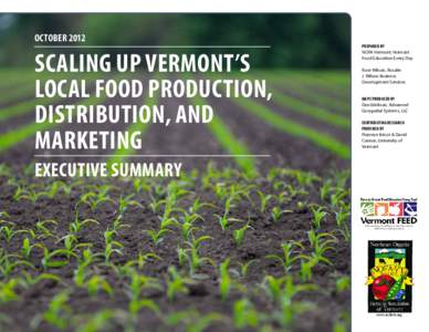 october[removed]Scaling Up Vermont’s Local Food Production, Distribution, and Marketing