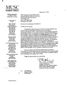 Letter to the Office of Pollution Prevention and Toxics on the proposed rule concerning "Identification of Dangerous Levels of Lead"