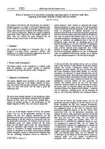 Notice of initiation of an anti-subsidy proceeding concerning imports of polyester staple fibres originating in the People’s Republic of China, India and Vietnam