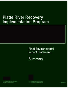 Platte River Recovery Implementation Program Michael Forsberg Photo  Final Environmental