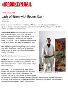 Jack Whitten with Robert Storr - The Brooklyn Rail