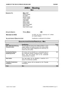 Qualification system summary structure