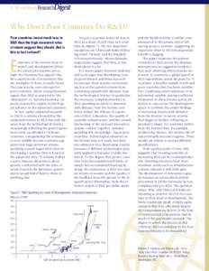 4 World Bank ResearchDigest  Why Don’t Poor Countries Do R&D? Poor countries invest much less in R&D than the high measured rates of return suggest they should. But is