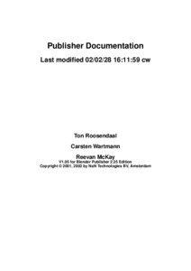 Publisher Documentation Last modified[removed]:11:59 cw