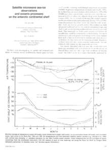 Satellite microwave sea-ice observations and oceanic processes on the antarctic continental shelf S.S.