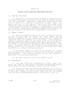 METHOD 7742 SELENIUM (ATOMIC ABSORPTION, BOROHYDRIDE REDUCTION[removed]SCOPE AND APPLICATION