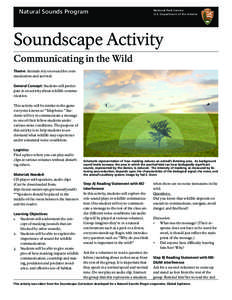 Natural Sounds Program  National Park Service U.S. Department of the Interior  Soundscape Activity