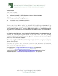 MONTGOMERY COUNTY PLANNING DEPARTMENT  TTTHE MARYLAND-NATIONAL CAPITAL PARK AND PLANNING COMMISSION MEMORANDUM DATE: