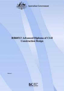 RII60513 Advanced Diploma of Civil Construction Design