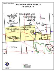 Geography of the United States / Oakland County /  Michigan / Royal Oak Charter Township /  Michigan / Farmington Hills /  Michigan / Lathrup Village /  Michigan / Southfield Township /  Michigan / Gilda Jacobs / Hazel Park /  Michigan / Bloomfield Hills /  Michigan / Geography of Michigan / Michigan / Metro Detroit