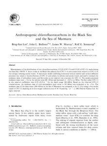 Deep-Sea Research I[removed]–913  Anthropogenic chloroﬂuorocarbons in the Black Sea