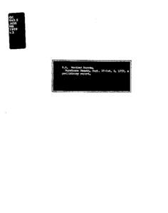 Hurricane Hannah September 28-October[removed]preliminary report with the advisories issued U S Department of Commerce Weather Bureau