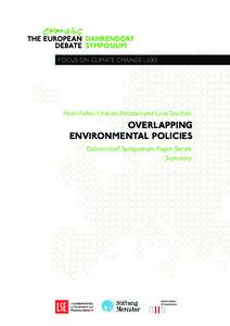 focus on climate change | 2013  Paolo Falbo, Cristian Pelizzari and Luca Taschini Overlapping Environmental Policies