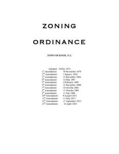ZONING ORDINANCE TOWN OF KNOX, N.Y. Adopted: 10 DecAmendment: