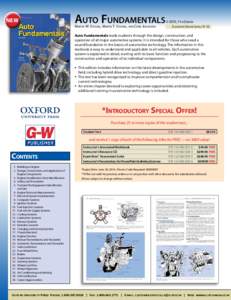 NEW  Auto Fundamentals Martin W. Stockel, Martin T. Stockel, and Chris Johanson	  © 2015, 11th Edition