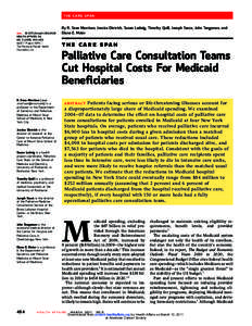 Health Affairs - Palliative Care Cuts Hospital Costs for Medicaid Beneficiaries.pdf