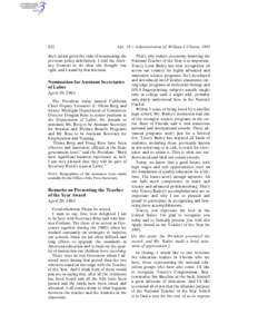 622  Apr[removed]Administration of William J. Clinton, 1993 day’s action given the risks of maintaining the previous policy indefinitely. I told the Attorney General to do what she thought was