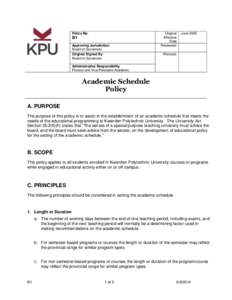 Kwantlen Polytechnic University / Education / Academia / Association of Commonwealth Universities / Academic term / Calendars