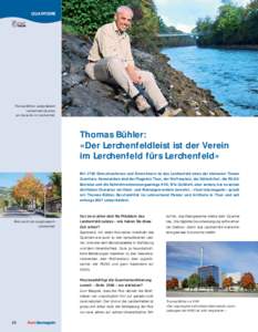 QUARTIERE  Thomas Bühler, Leistpräsident Lerchenfeld-Quartier, am Aareufer im Lerchenfeld.