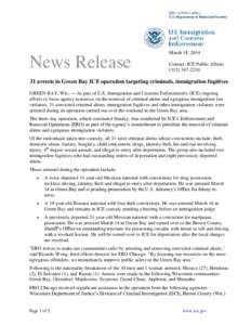 Office of Public Affairs U.S. Department of Homeland Security March 18, 2014  News Release