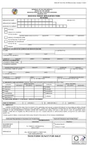 BPLD-AF-01-A Rev 19 Effective Date: October 9, 2013  REPUBLIC OF THE PHILIPPINES OFFICE OF THE MAYOR BUSINESS PERMIT AND LICENSING DIVISION ANGELES CITY