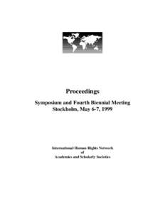Stockholm proceedings 1999