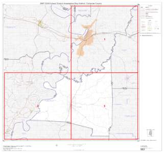 [removed]School District Annotation Map (Index): Claiborne County  32.510570N 90.546885W  LEGEND