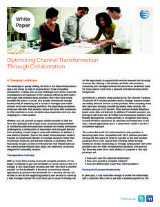 White Paper Optimizing Channel Transformation Through Collaboration A Changing Landscape