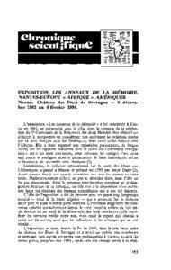 EXPOSITION LES ANNEAUX DE LA MÉMOIRE. NANTESEUROPE ct AFRIQUE , , AMÉRIQUES