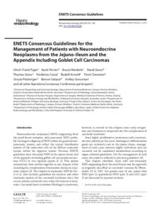 ENETS Consensus Guidelines Neuroendocrinology 2012;95:135–156 DOI: [removed] Published online: February 15, 2012