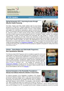 SCIH Update  April/May 2011 Swiss Centre for International Health