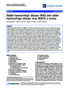 Abrantes et al. Veterinary Research 2012, 43:12 http://www.veterinaryresearch.org/contentVETERINARY RESEARCH  REVIEW