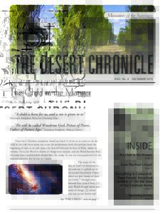 Monastery of the Ascension  POPE FRANCIS: THE DESERT CHRONICLE XXIV, No. 4