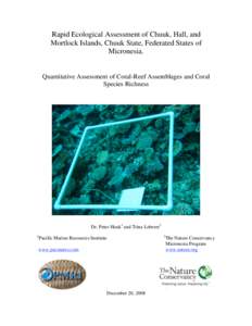 Physical geography / Islands / Oceanography / Geography of the Federated States of Micronesia / Chuuk State / Coral reef / Ecosystems / Fisheries / Atoll / Satawan / Hall Islands / Nomwin