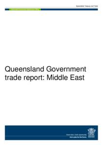 Queensland Government Trade Report - Middle East, 2013–14