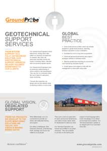 GEOTECHNICAL SUPPORT SERVICES FROM INTERIM SUPPORT TO A FULLY OUTSOURCED