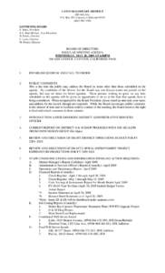 CAYUCOS SANITARY DISTRICT 200 Ash Ave. P.O. Box 333, Cayucos, California[removed]3290 GOVERNING BOARD R. Enns, President