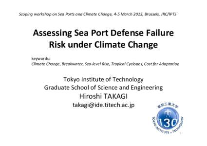 Assessing Sea Port Defense Failure Risk under Climate Change