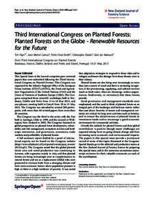 Payn et al. New Zealand Journal of Forestry Science 2014, 44(Suppl 1):S1 http://www.nzjforestryscience.com/content/44/S1/S1 PROCEEDINGS  Open Access