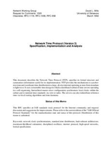 Telecommunications engineering / Clocks / Internet standards / Synchronization / Horology / Network Time Protocol / Clock synchronization / Time server / Radio clock / Measurement / Internet protocols / Computing