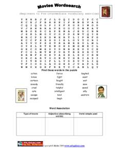(Beginners to Pre-intermediate vocabulary exercise) Y K C V M