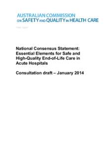 TRIM: [removed]National Consensus Statement: Essential Elements for Safe and High-Quality End-of-Life Care in Acute Hospitals