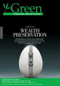 GUIDE TO  FINANCIAL GUIDE WEALTH PRESERVATION