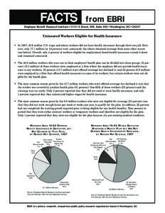 FACTS  from EBRI Employee Benefit Research Institute ■ 2121 K Street, NW, Suite 600 ■ Washington, DC ■ 20037