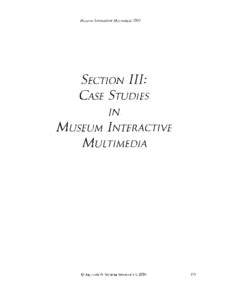 CASESTUDIES IN. MUSEUMINTERACTIVE MULTIMEDIA