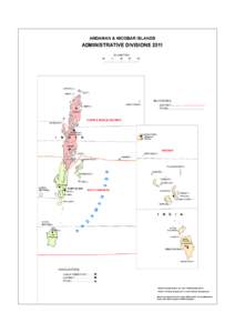 ANDAMAN & NICOBAR ISLANDS  ADMINISTRATIVE DIVISIONSKILOMETRES