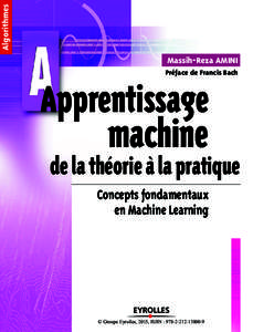 Algorithmes  Massih-Reza AMINI Préface de Francis Bach  Apprentissage