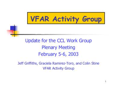 Attachment J: Virulence Factor Activity Relationship Group